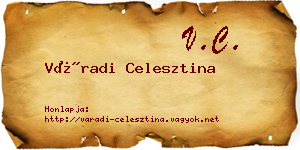 Váradi Celesztina névjegykártya